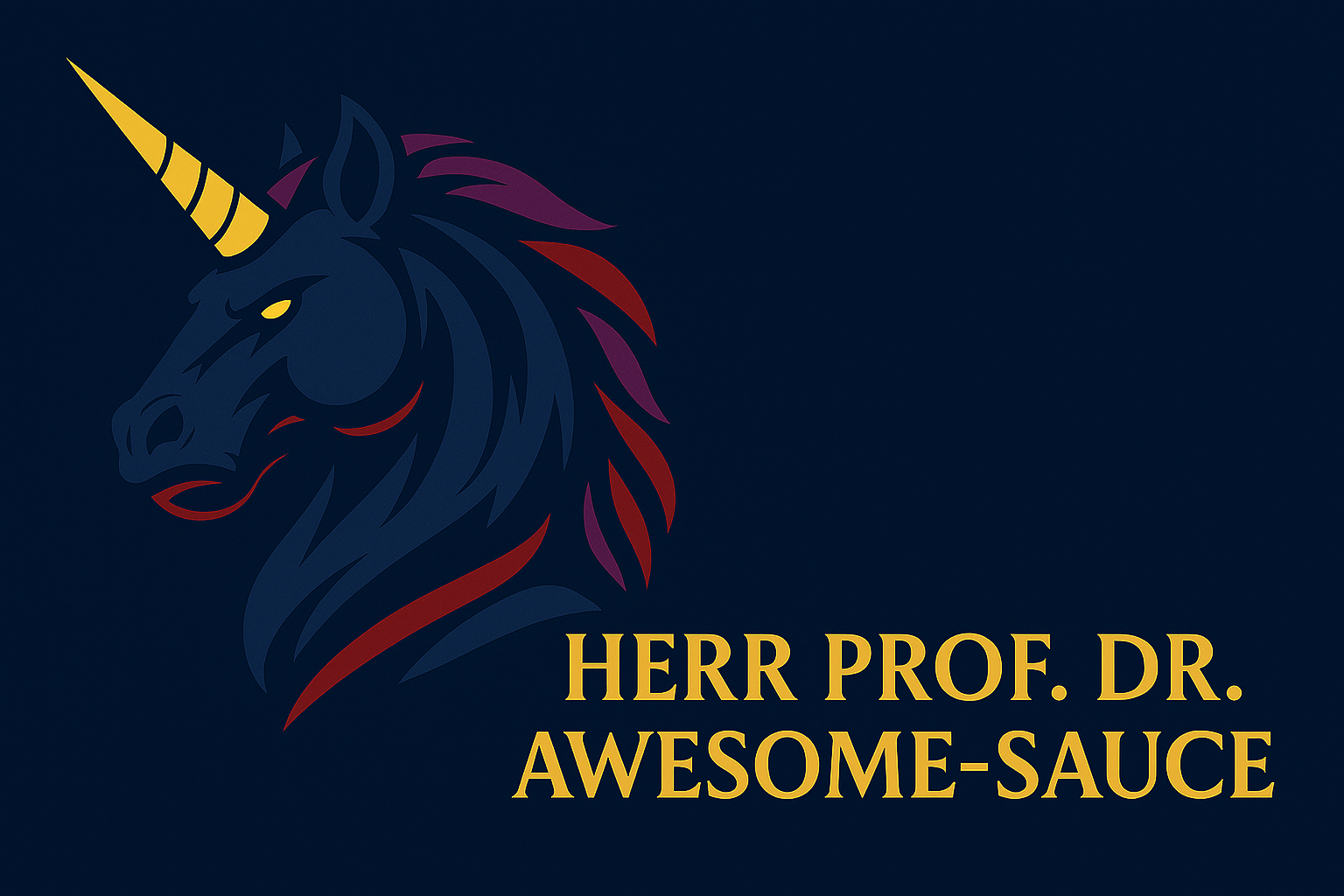 Herr Prof. Dr. Awesome-Sauce